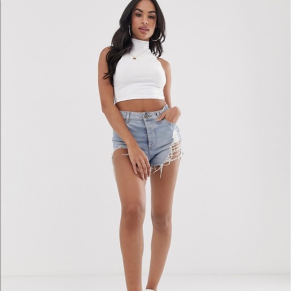 ASOS Tops - ASOS White high-neck Tank